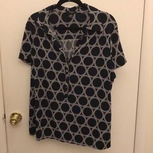 Alfani geometric blouse